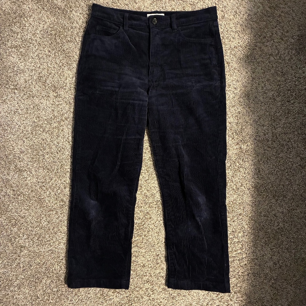 LOFT Navy Blue Corduroy Pants